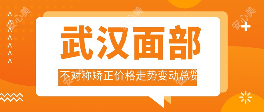 武汉面部不对称矫正价格走势变动总览