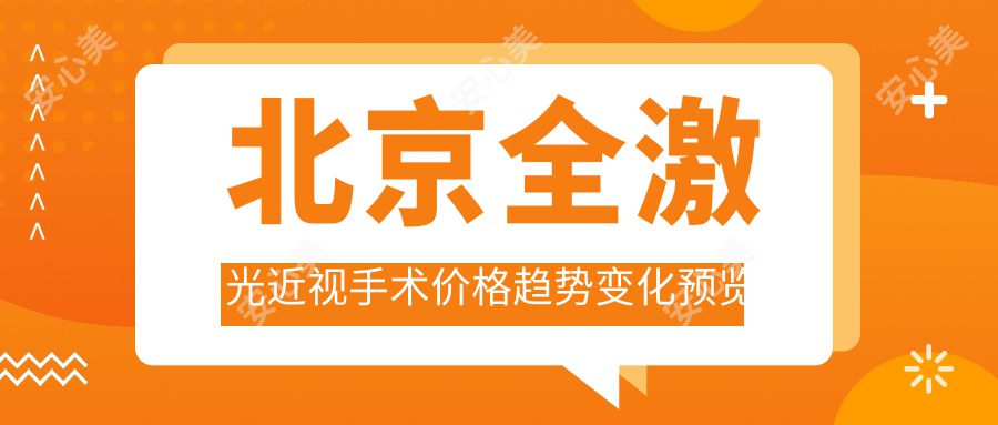 北京全激光近视手术价格趋势变化预览