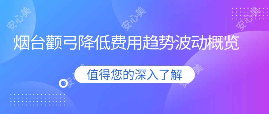 烟台颧弓降低费用趋势波动概览