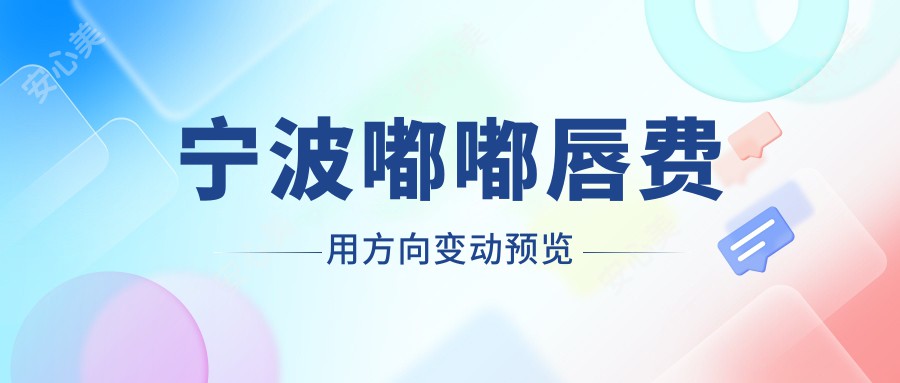 宁波嘟嘟唇费用方向变动预览