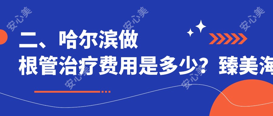 二、哈尔滨做根管治疗费用是多少？臻美海豚340、皓乐齿340、雅诗美320