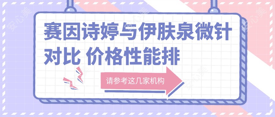 赛因诗婷与微针对比 价格性能排名解析