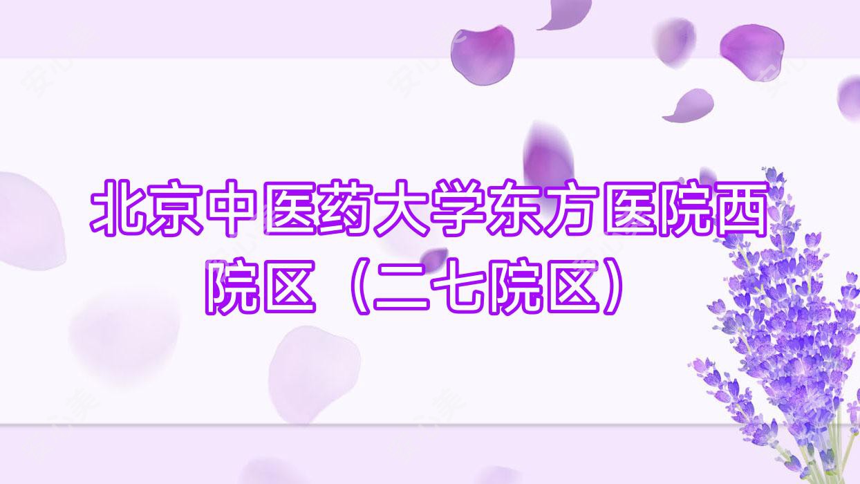 北京中医药大学东方医院西院区（二七院区）