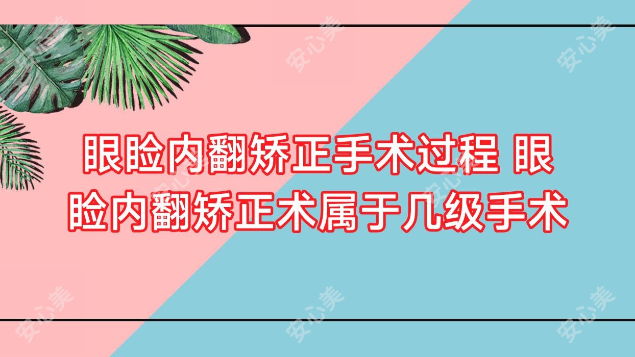 眼睑内翻矫正手术过程 眼睑内翻矫正术属于几级手术