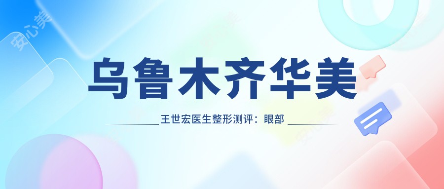 乌鲁木齐华美王世宏医生整形测评：眼部鼻部手术创伤小，恢复较快，疗效自然