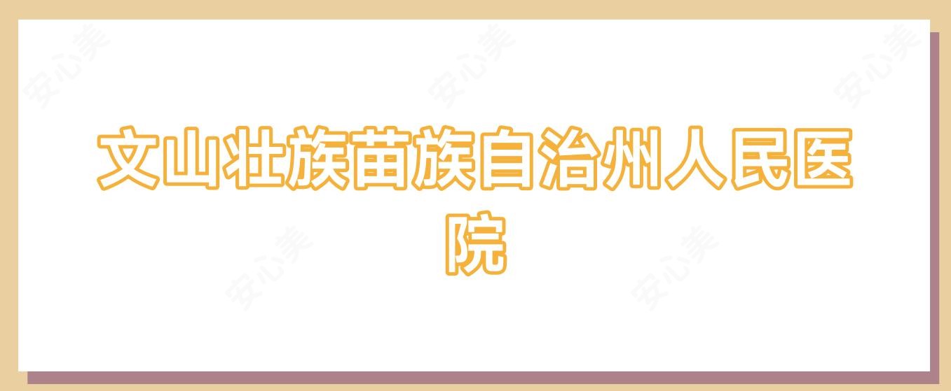 文山壮族苗族自治州人民医院
