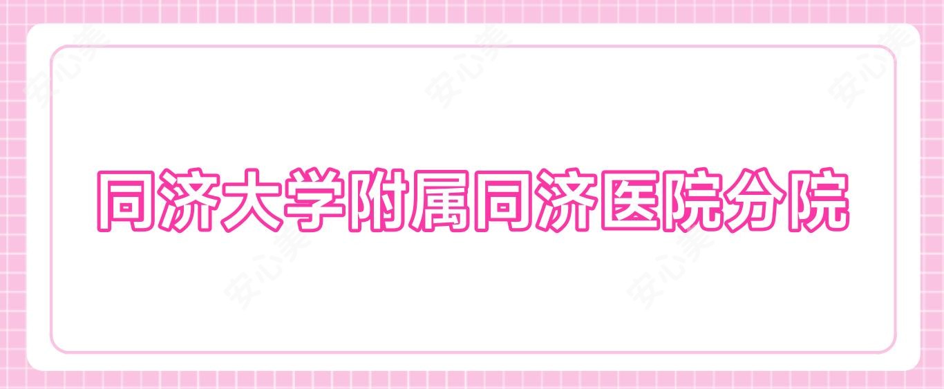 同济大学附属同济医院分院