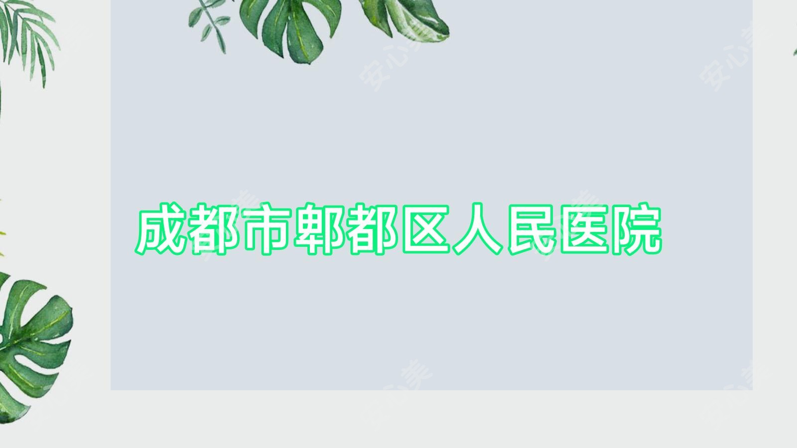 成都市郫都区人民医院