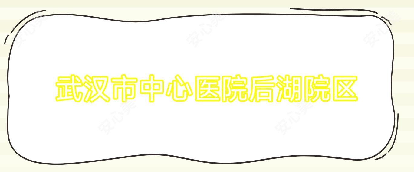 武汉市中心医院后湖院区