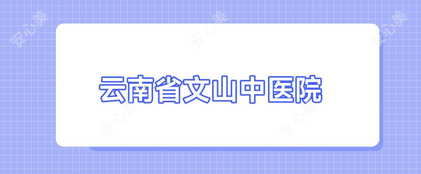 云南省文山中医院