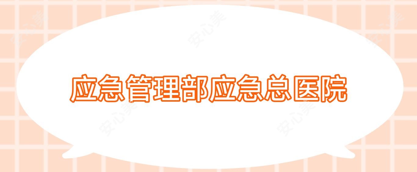 应急管理部应急总医院
