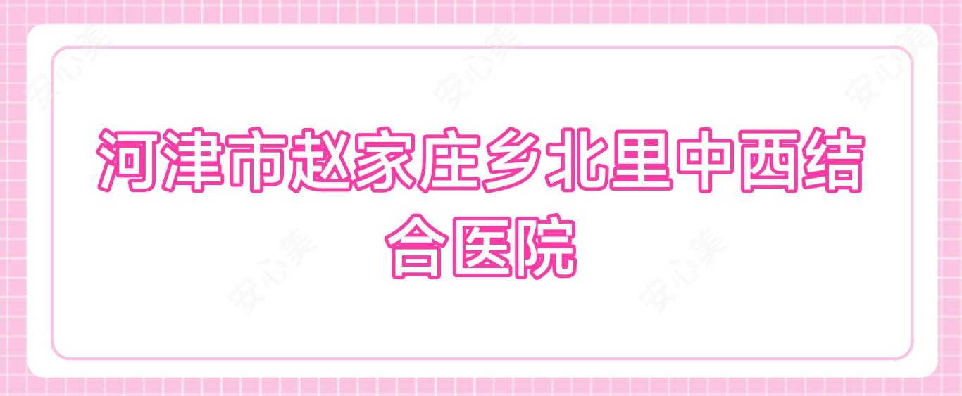 河津市赵家庄乡北里中西结合医院