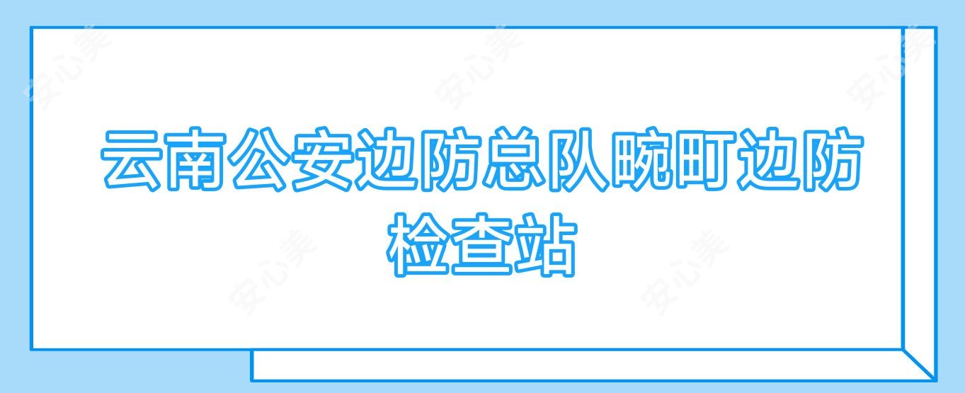 云南公安边防总队畹町边防检查站
